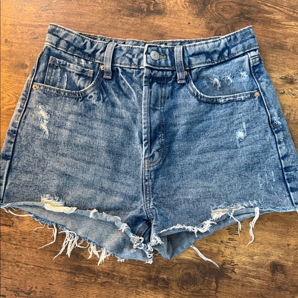 Wild Fable Blue Distressed Jean Shorts